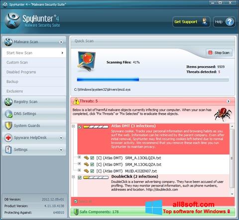 Screenshot SpyHunter untuk Windows 8