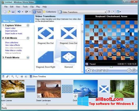 Screenshot Windows Movie Maker untuk Windows 8
