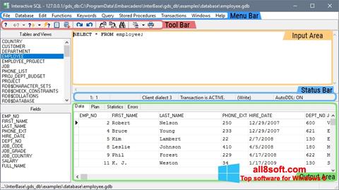 Screenshot InterBase untuk Windows 8