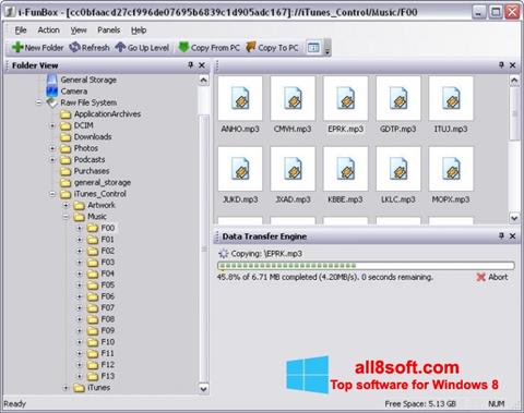 Screenshot iFunBox untuk Windows 8