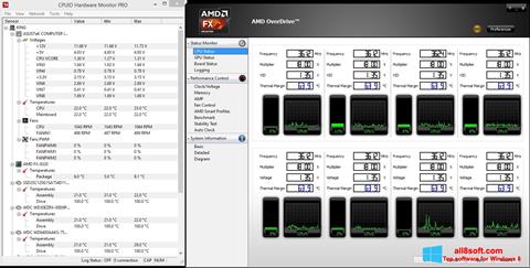 Screenshot AMD Overdrive untuk Windows 8