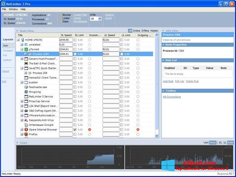 Screenshot NetLimiter untuk Windows 8
