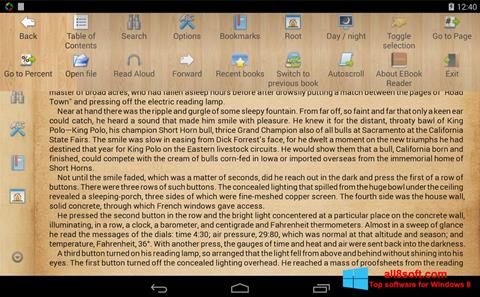 Screenshot Cool Reader untuk Windows 8