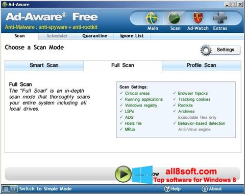 Screenshot Ad-Aware Free untuk Windows 8