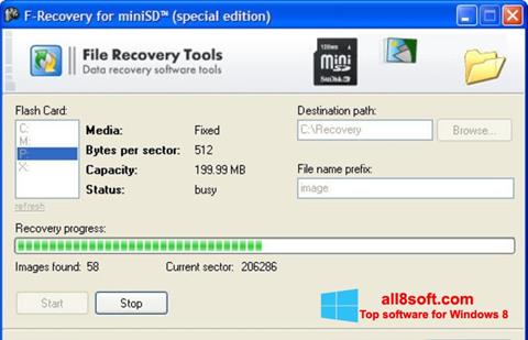 Screenshot F-Recovery SD untuk Windows 8
