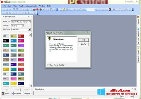 Screenshot PCStitch untuk Windows 8