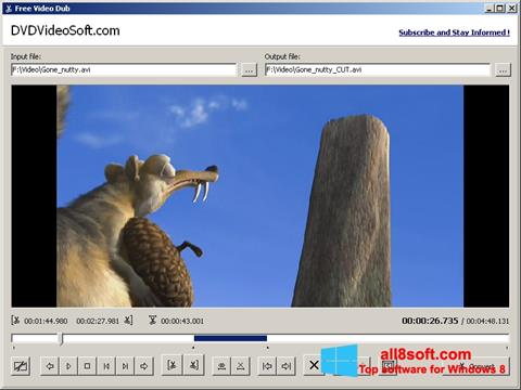 Screenshot Free Video Dub untuk Windows 8