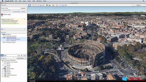 Screenshot Google Earth Pro untuk Windows 8