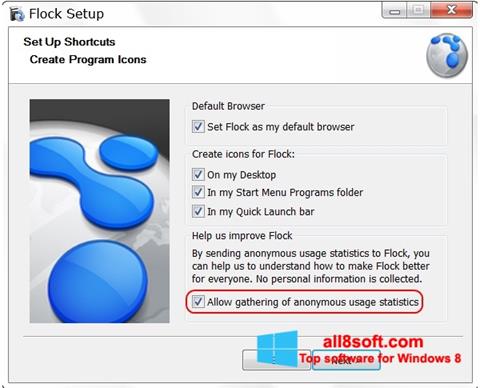 Screenshot Flock untuk Windows 8