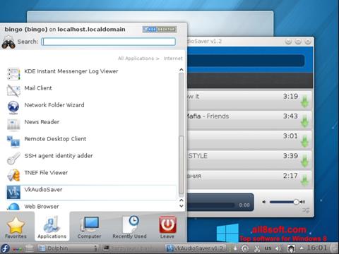 Screenshot VkAudioSaver untuk Windows 8