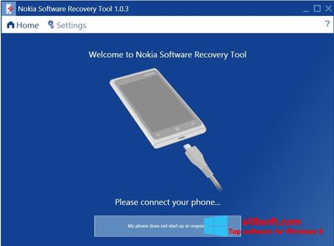 Screenshot Nokia Software Recovery Tool untuk Windows 8