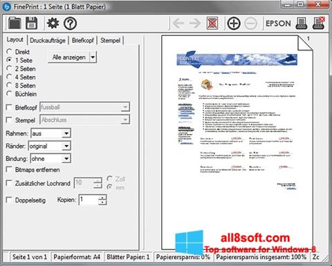 Screenshot FinePrint untuk Windows 8