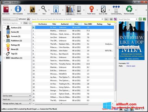 Screenshot Calibre untuk Windows 8