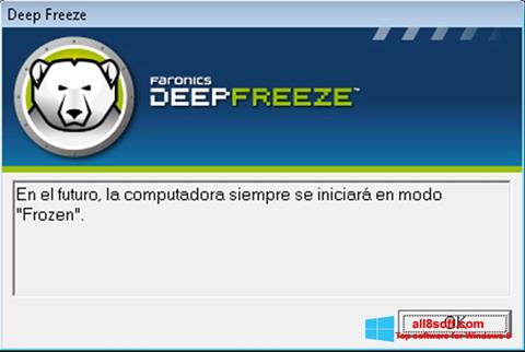 Screenshot Deep Freeze untuk Windows 8