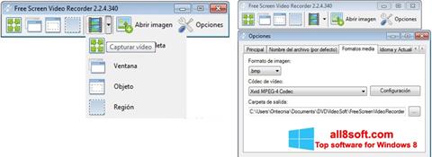 Screenshot Free Screen Video Recorder untuk Windows 8