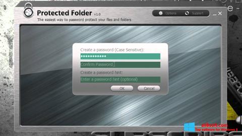 Screenshot Protected Folder untuk Windows 8