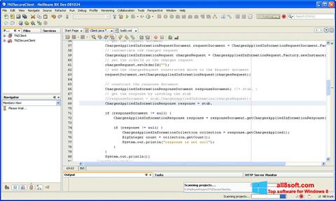 Screenshot NetBeans untuk Windows 8