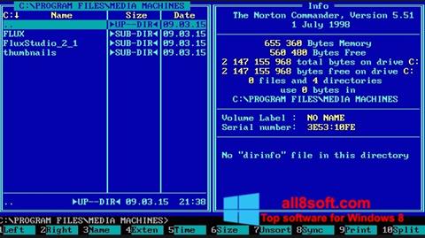 Screenshot Norton Commander untuk Windows 8