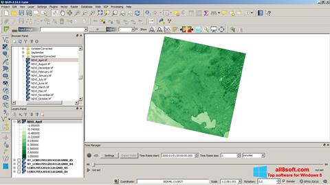 Screenshot QGIS untuk Windows 8