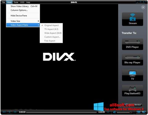 Screenshot DivX Player untuk Windows 8