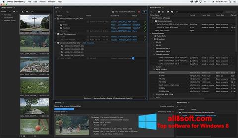 Screenshot Adobe Media Encoder untuk Windows 8