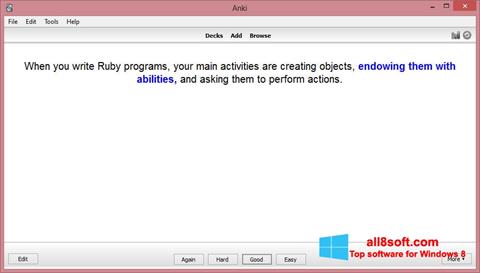 Screenshot Anki untuk Windows 8