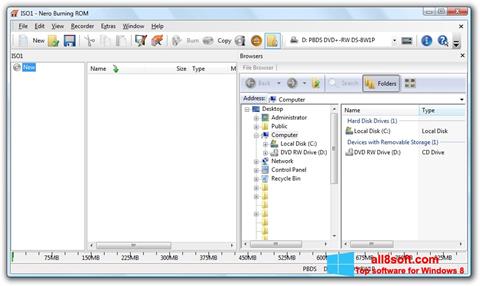 Screenshot Nero Burning ROM untuk Windows 8