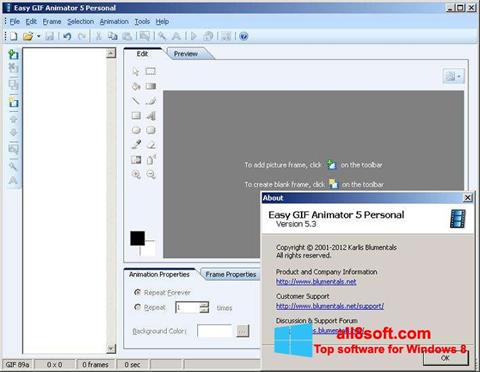Screenshot Easy GIF Animator untuk Windows 8
