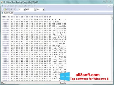 Screenshot HxD Hex Editor untuk Windows 8