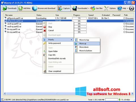 Screenshot Mipony untuk Windows 8