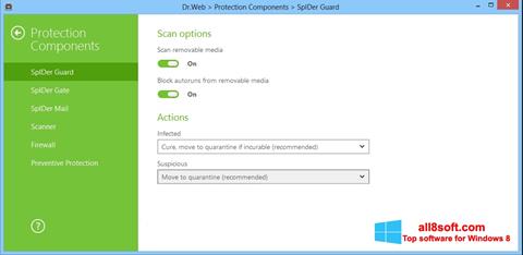 Screenshot Dr.Web Security Space untuk Windows 8