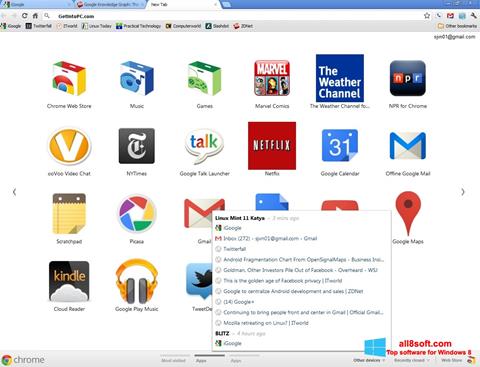 Screenshot Google Chrome Offline Installer untuk Windows 8