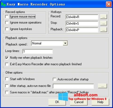 Screenshot Easy Macro Recorder untuk Windows 8