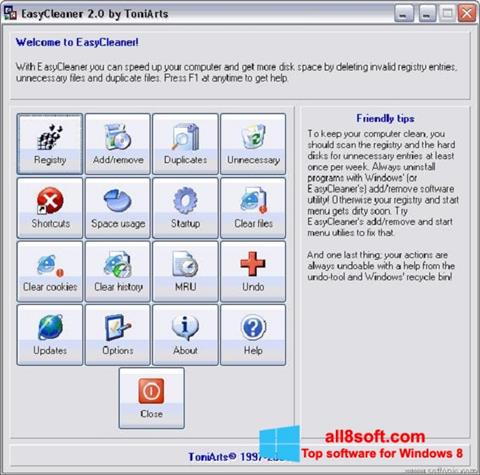 Screenshot EasyCleaner untuk Windows 8
