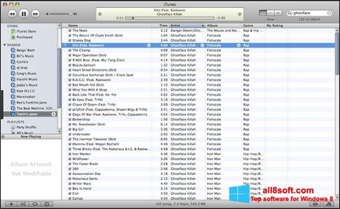 Screenshot iTunes untuk Windows 8