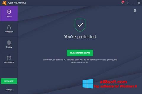 Screenshot Avast! Pro Antivirus untuk Windows 8