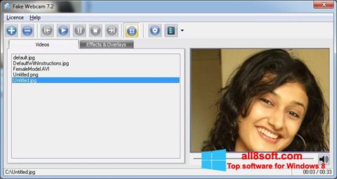 Screenshot Fake Webcam untuk Windows 8