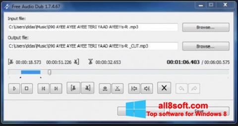Screenshot Free Audio Dub untuk Windows 8