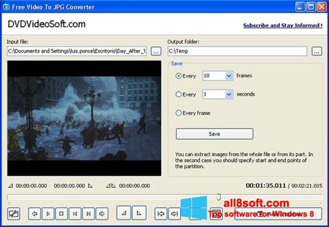 Screenshot Free Video to JPG Converter untuk Windows 8