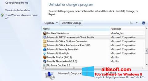 Screenshot Microsoft .NET Framework untuk Windows 8