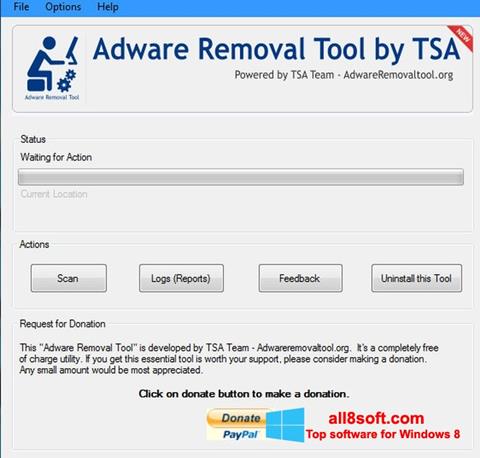 Screenshot Adware Removal Tool untuk Windows 8