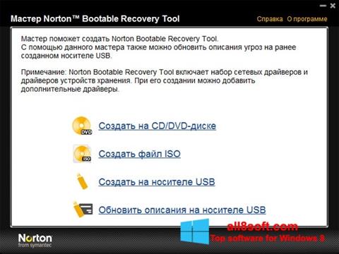Screenshot Norton Bootable Recovery Tool untuk Windows 8