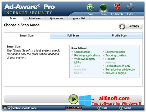 Screenshot Ad-Aware untuk Windows 8