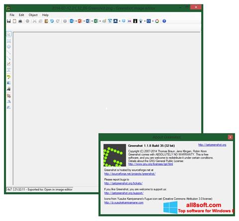 Screenshot Greenshot untuk Windows 8