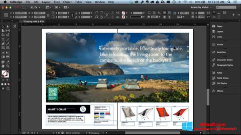 Screenshot Adobe InDesign untuk Windows 8