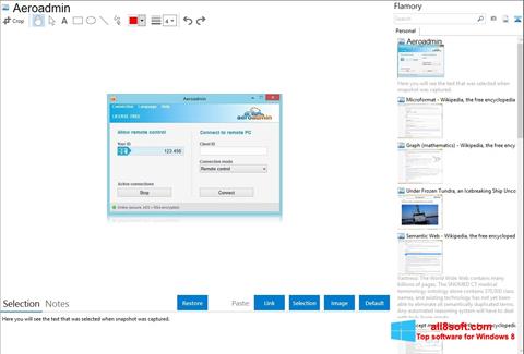 Screenshot AeroAdmin untuk Windows 8