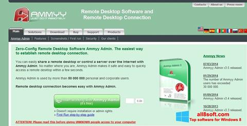 Screenshot Ammyy Admin untuk Windows 8